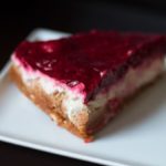 Raspberry Cheesecake with Almond crust